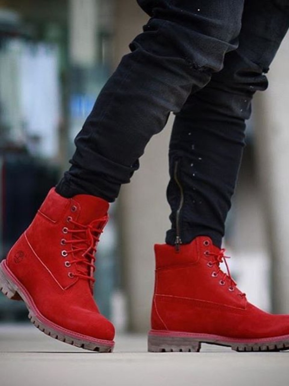 *RARE* Red Men's Timberland® Premium 6-Inch Waterproof Boot, Size 11.5